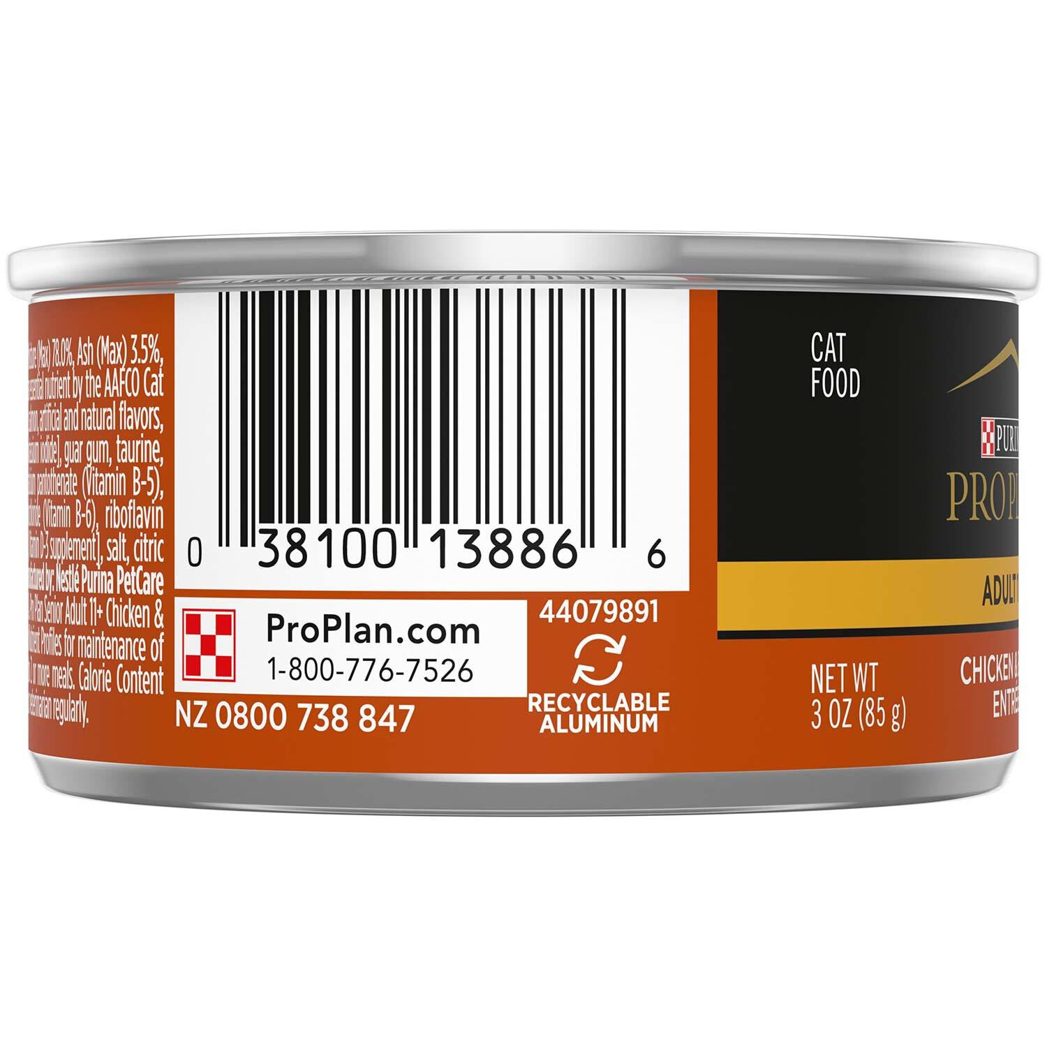 Purina Pro Plan Focus Adult 11+ Classic Chicken & Beef Entree Cat Food, 3-Oz Can