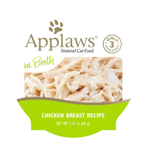 Applaws Natural Limited Ingredient Chicken Breast In Broth Wet Cat Food, 2.12oz