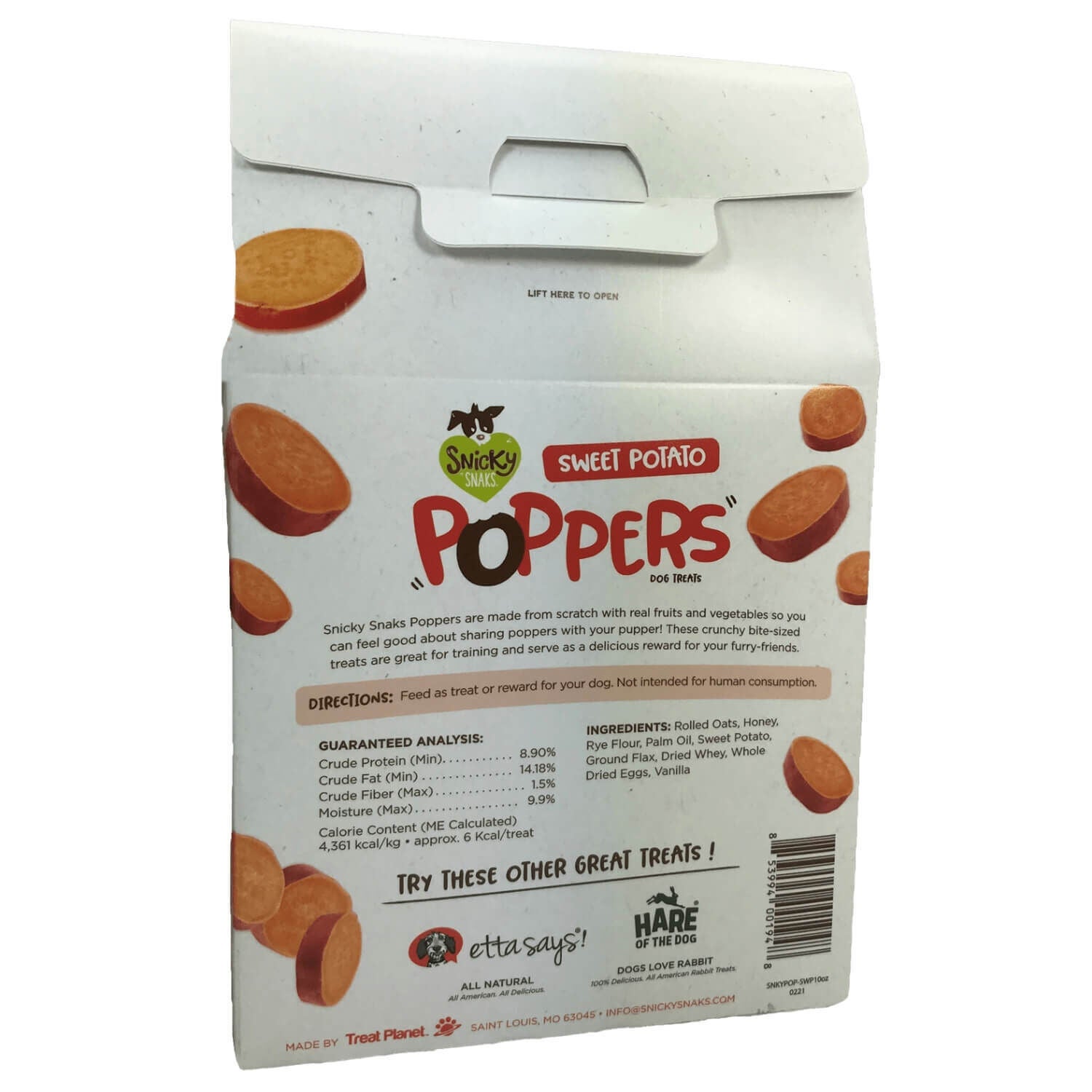 Snicky Snaks Sweet Potato Poppers Dog Treats