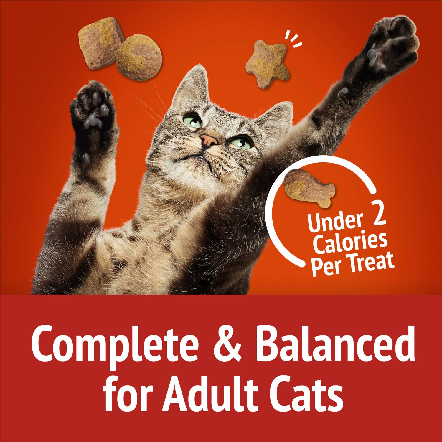 Purina Friskies Party Mix Gravy-Licious Chicken & Gravy Flavor Low-Calorie Crunchy Cat Treats, 20-Oz