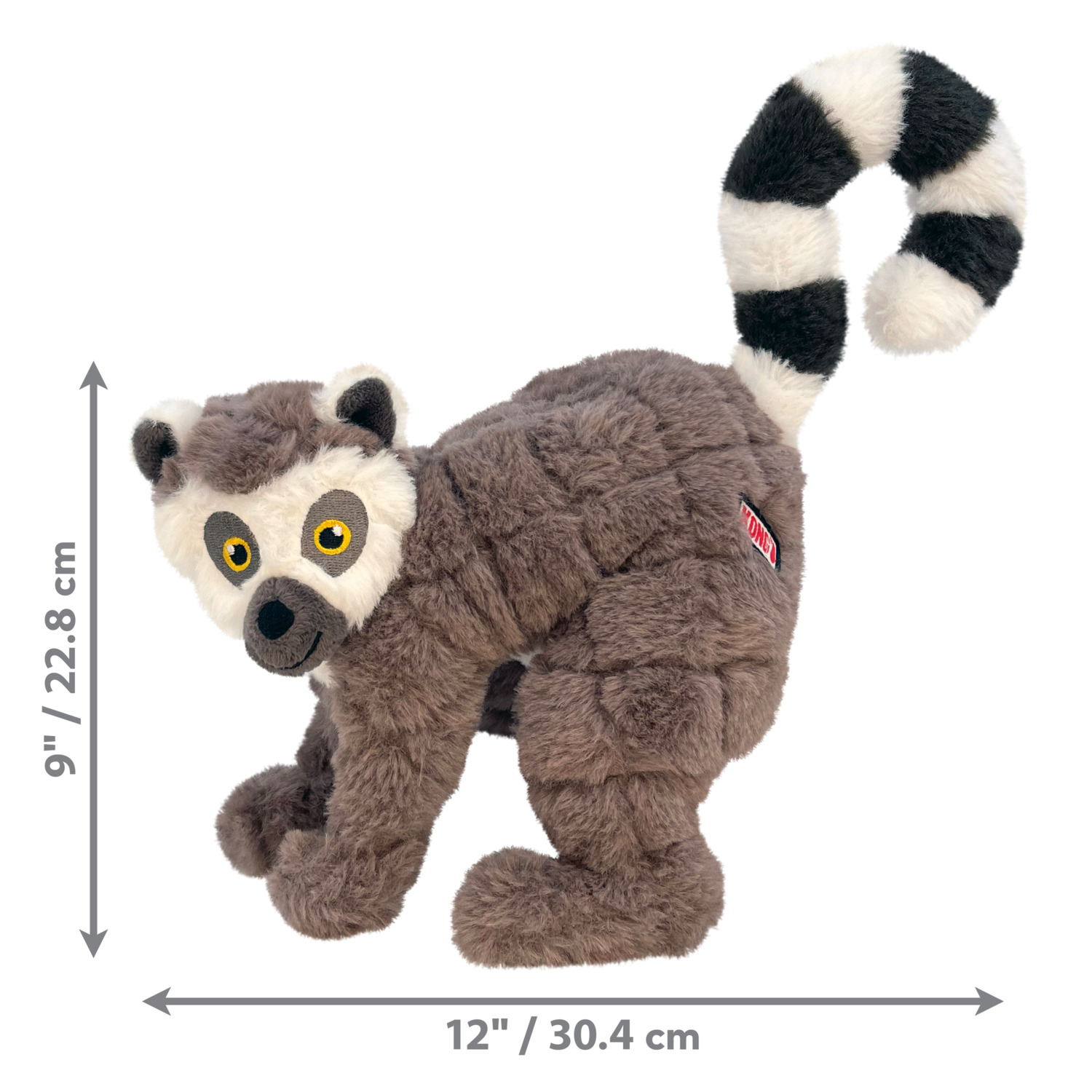 Kong Scampers Plush Lemur Dog Toy, 12"