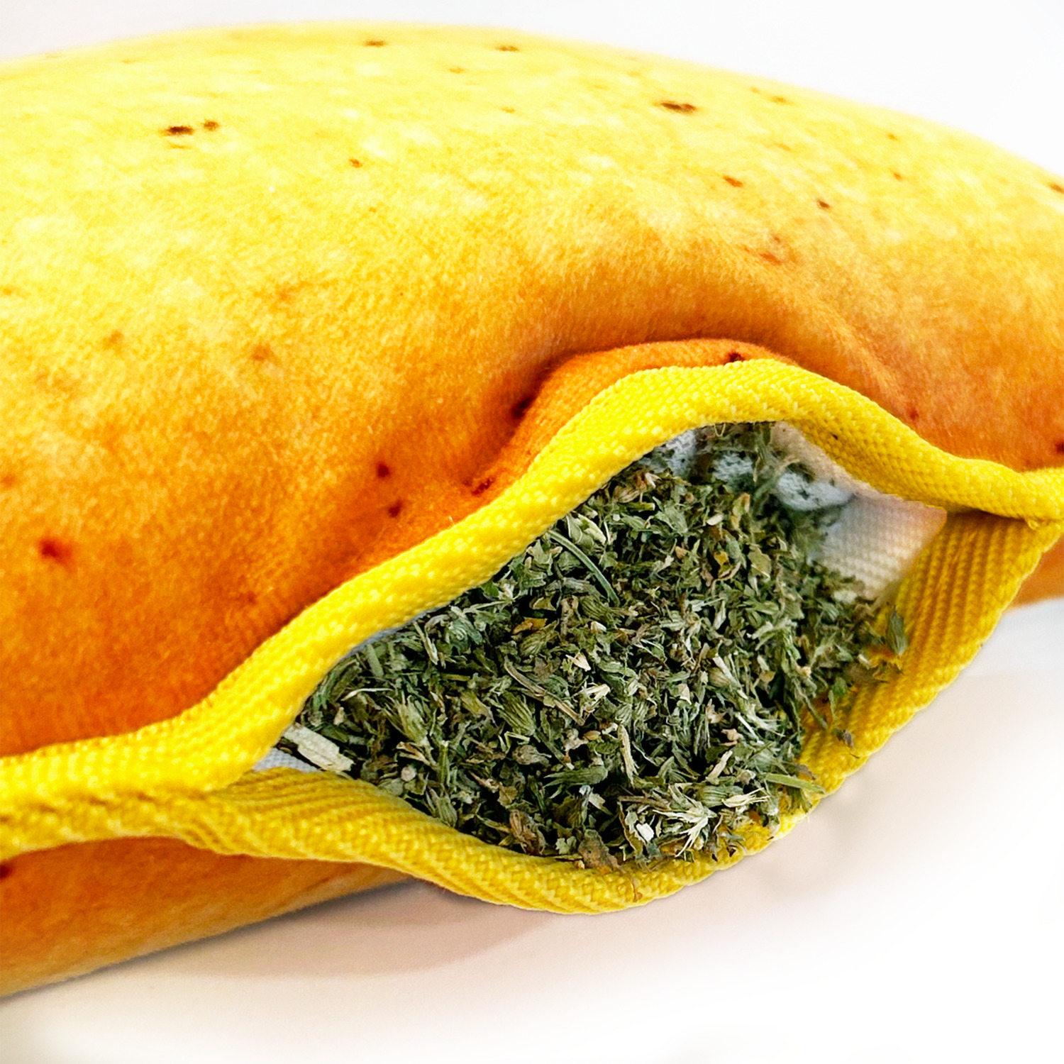 Doggijuana Tuffer Chewer Crunchy Taco Durable Dog Toy With Juananip Catnip