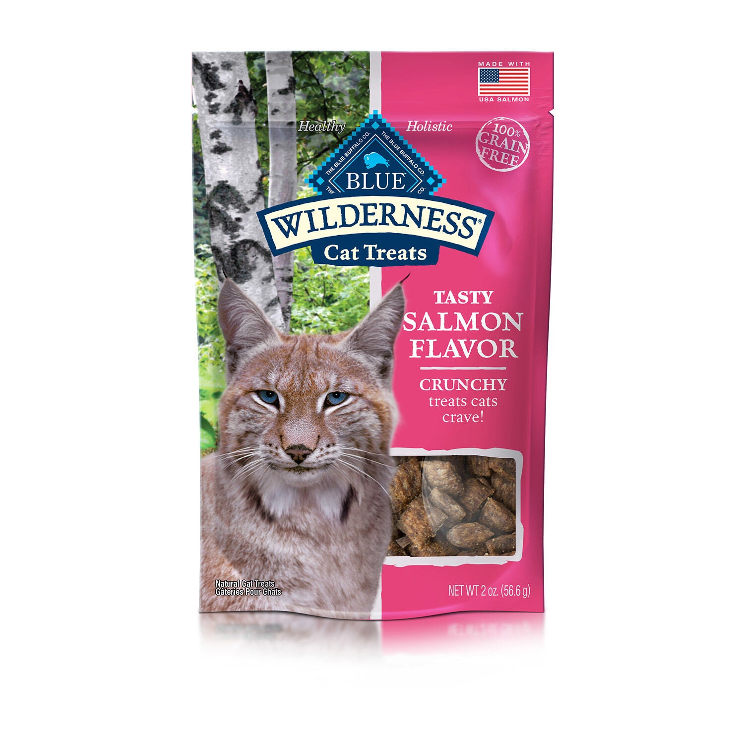 Blue Buffalo Wilderness Crunchy Salmon Flavor Cat Treat