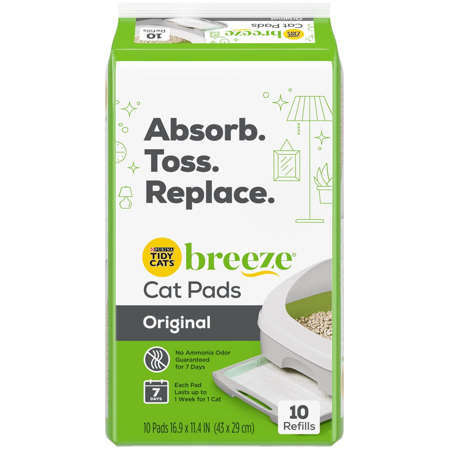 Breeze Cat Pads Refill Pack 10pk Pet Supermarket