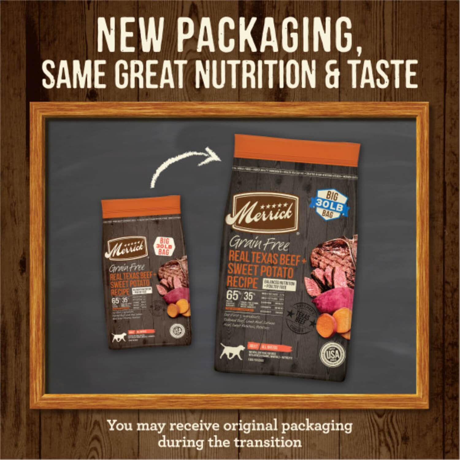 Merrick Premium Grain Free Real Texas Beef And Sweet Potato Adult Dry ...