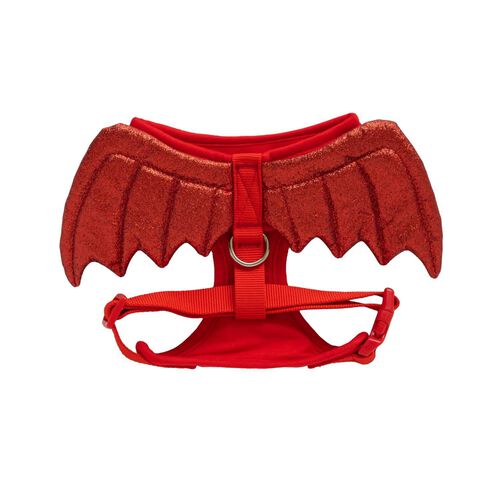 Red Devil Wing Harness Pet Costume