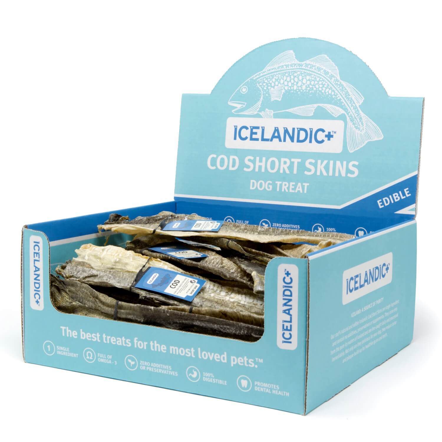 Icelandic+ Cod Short Skin Dog Treat