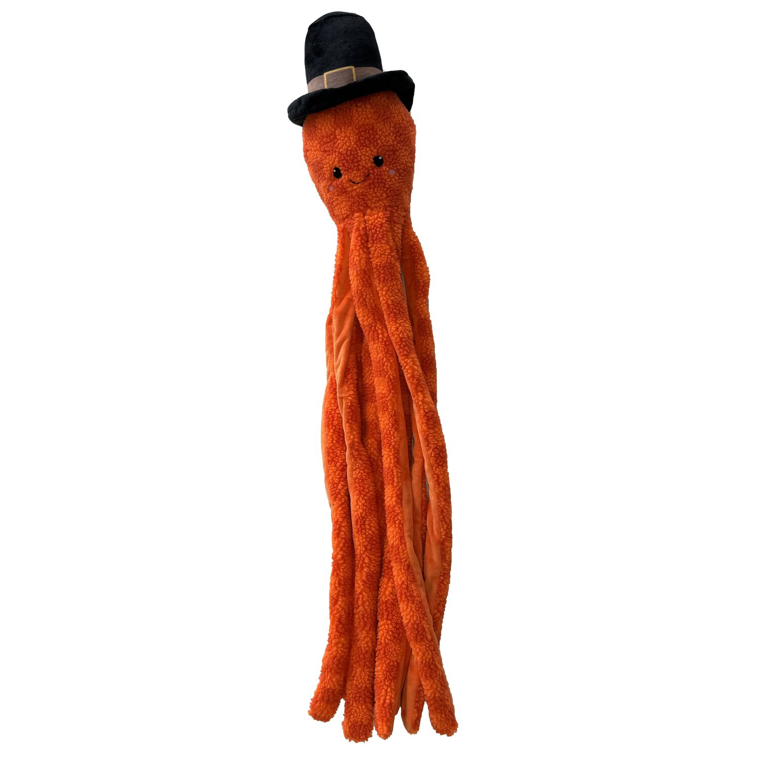 Aristopet Pumpkin Spice Octopus Squeaky Plush Dog Toy