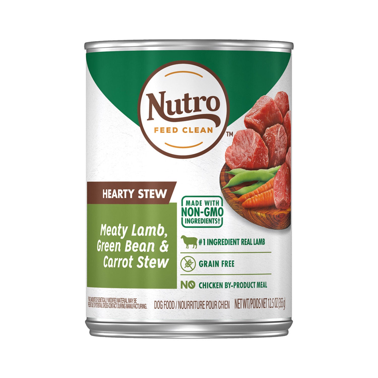 Nutro Hearty Stew Grain Free Meaty Lamb, Green Bean & Carrot Stew Adult Canned Dog Food