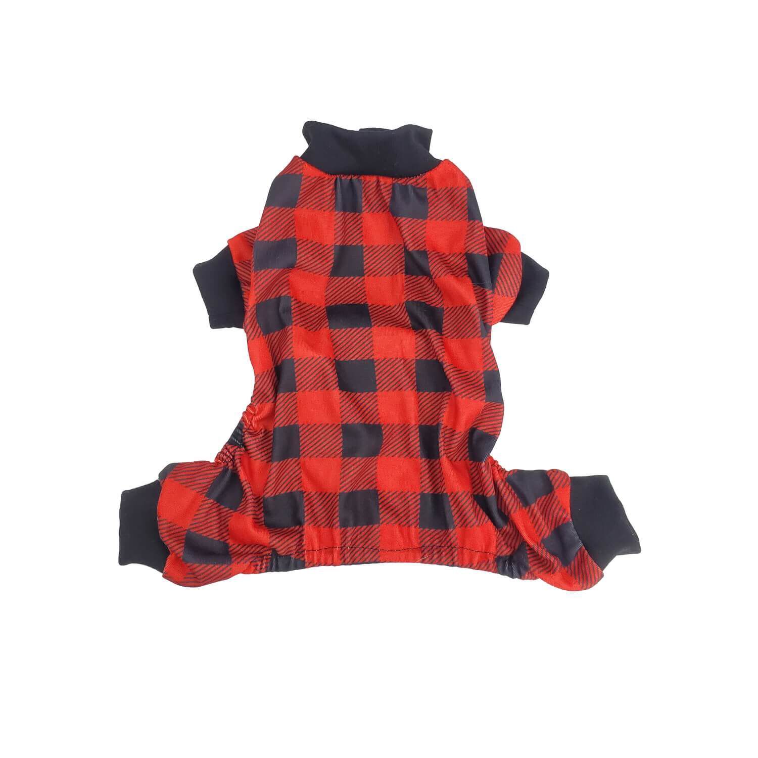 Hip Doggie Buffalo Check Red & Black Dog Pajamas