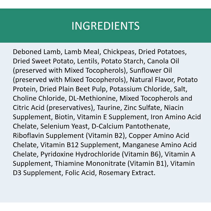 Limited Ingredient Diet Adult Lamb & Sweet Potato Recipe Dog Food image number 5