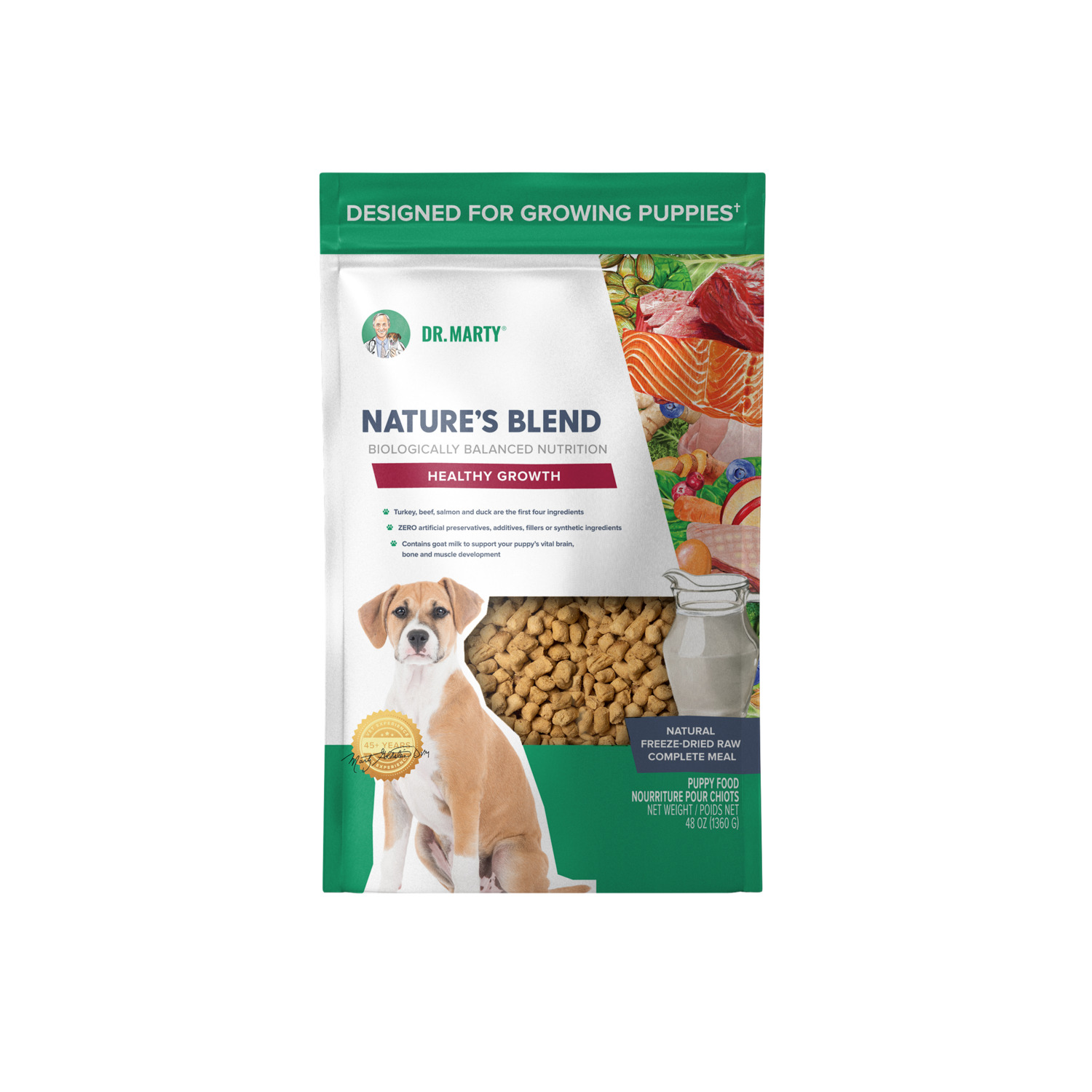 Dr. Marty Nature's Blend Healthy Growth Puppy Freeze-Dried Raw Dog Food