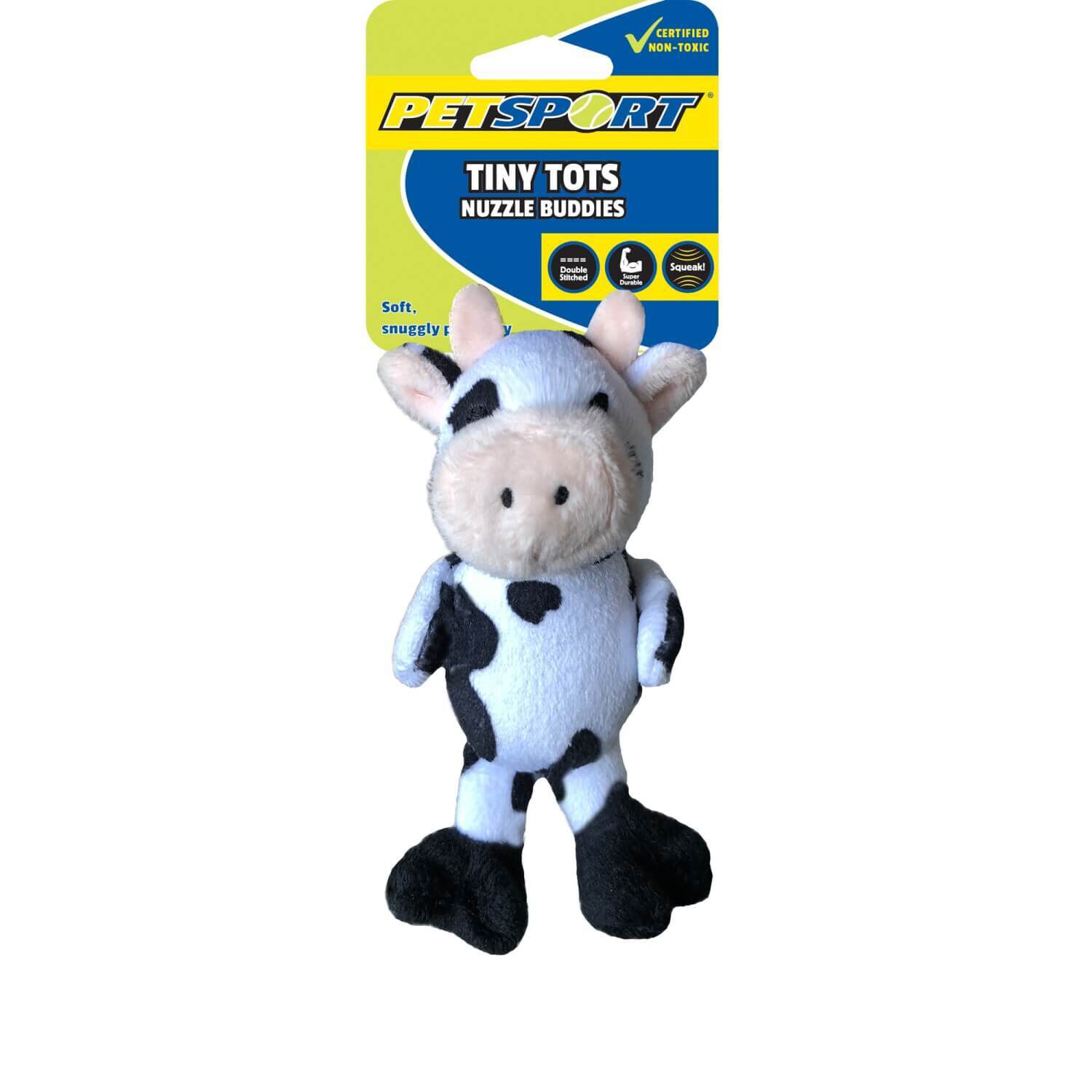 Petsport Tiny Tots Nuzzle Buddies Plush Small Dog Toy, 5" - Assorted