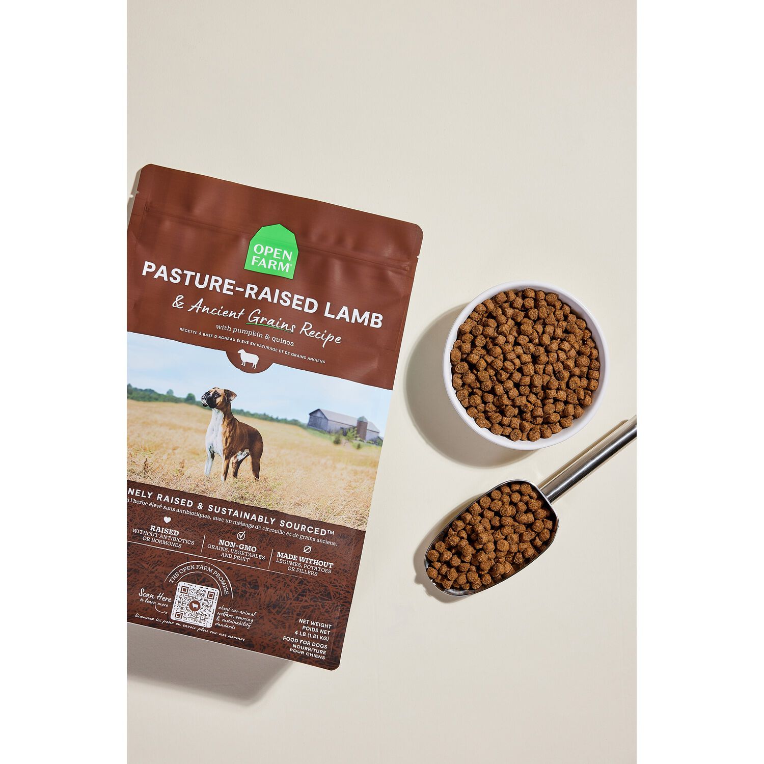Open Farm Pasture Raised Lamb And Ancient Grains Dry Dog Food, 4Lb