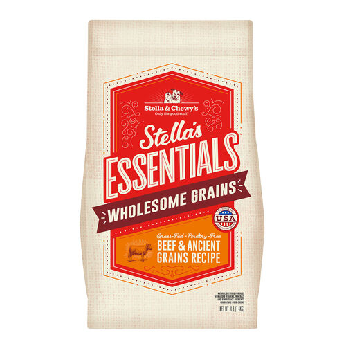 Stella'S Essentials Grass Fed Beef & Ancient Grains Recipe Dog Food
