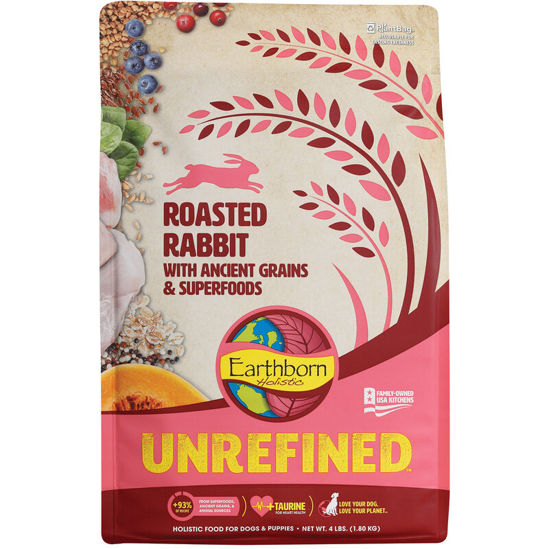 Unrefined Roasted Rabbit With Ancient Grains & Superfoods Dog Food image number 1