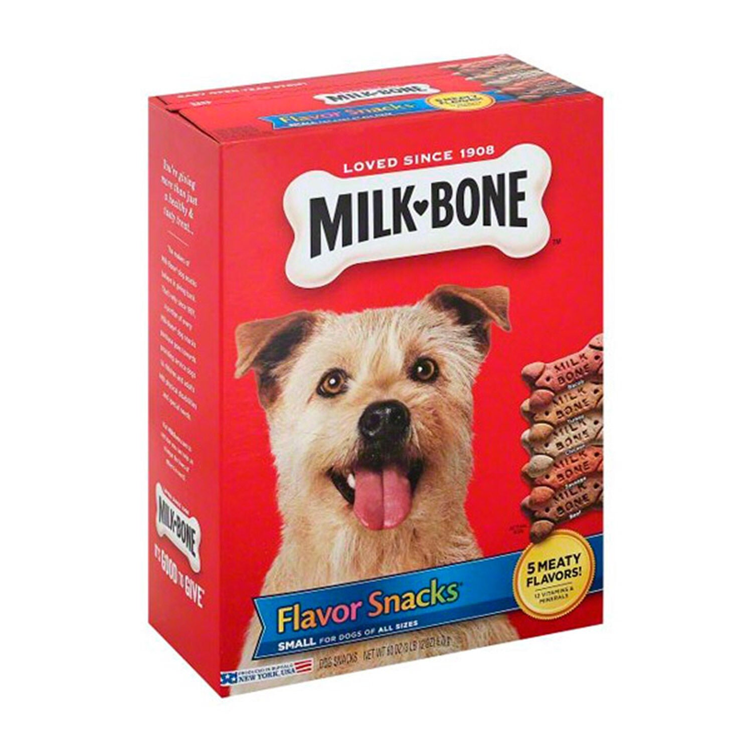 Milk Bone Flavor Snacks Biscuits Small Dog Treats, 60Oz