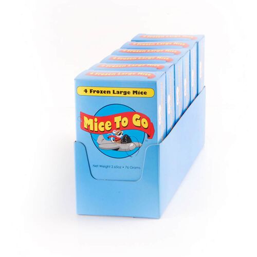 Mice To Go - Large Mice Frozen Reptile Food - 4 Per Box