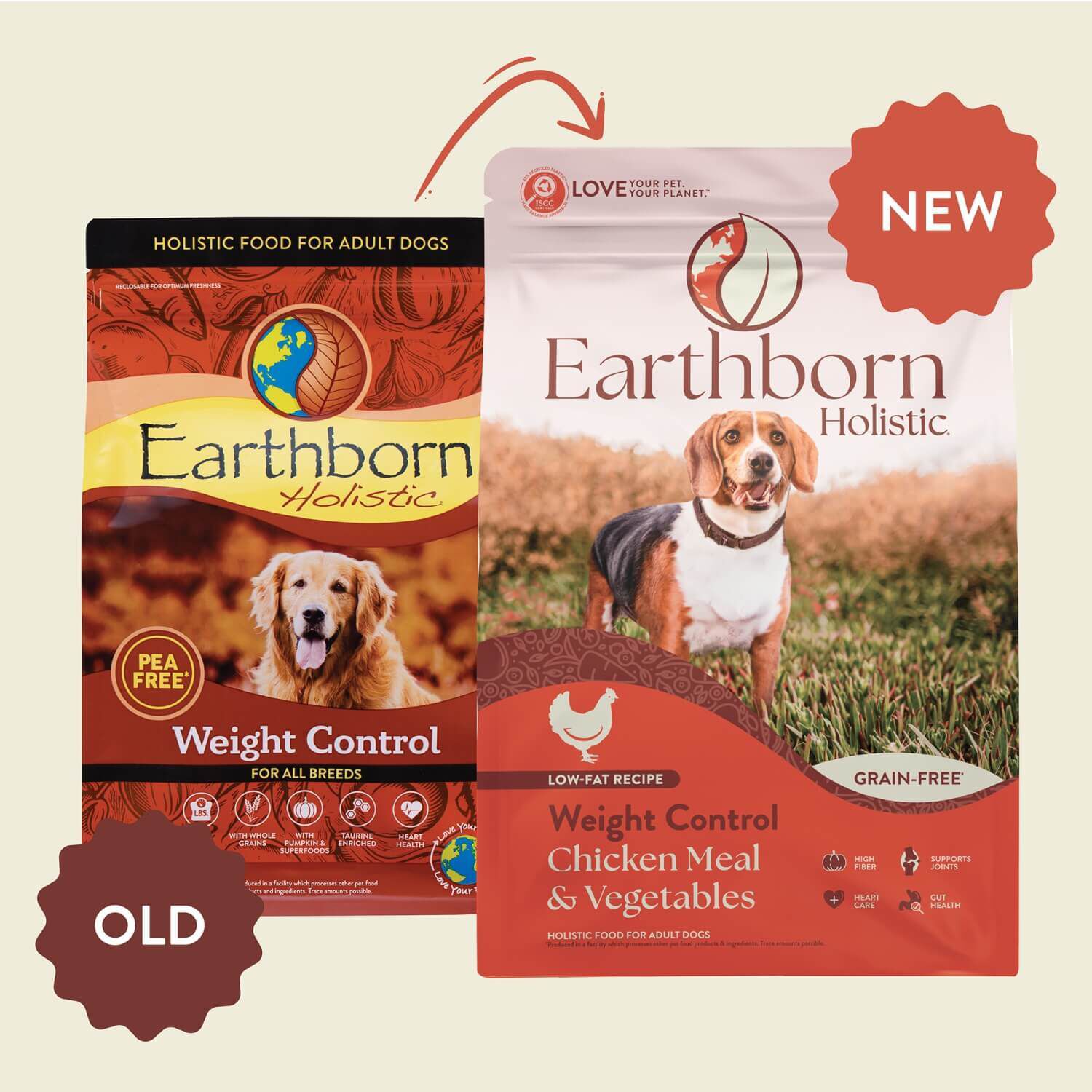 Earthborn Holistic Weight Control Grain-Free Dry Dog Food Chicken Meal & Vegetables 25-Lb Bag