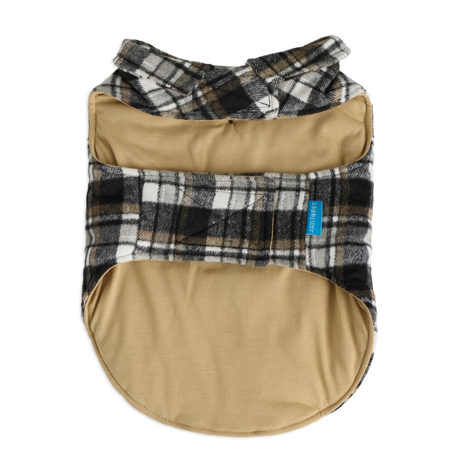 Aristopet Check Melton Plaid "Shacket" Dog Shirt-Jacket, Large