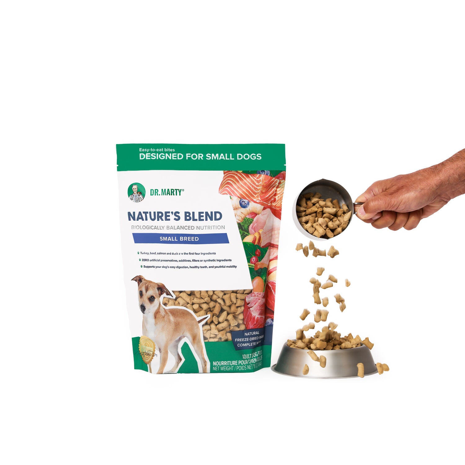 Dr. Marty Nature's Blend Small Breed Freeze-Dried Raw Dog Food, 80Oz