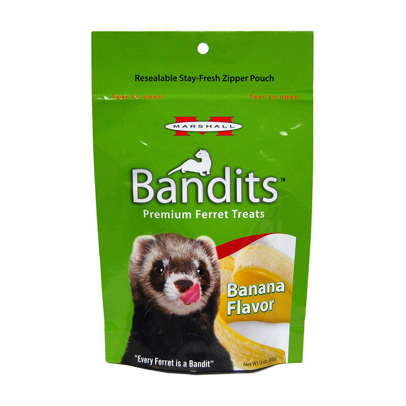 Bandits Premium Ferret Treats Banana Flavor Small Animal Treat image number 1
