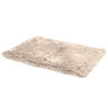 Furhaven Luxury Calming Plush Long Fur & Velvet Waterproof Dog & Cat Blanket - Taupe