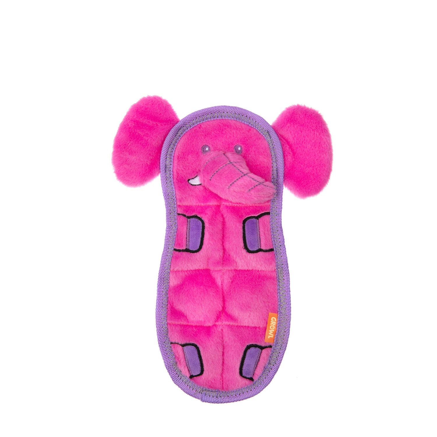 Growl Zoo Matz Ella The Elephant Squeaky Dog Toy, 9.5"