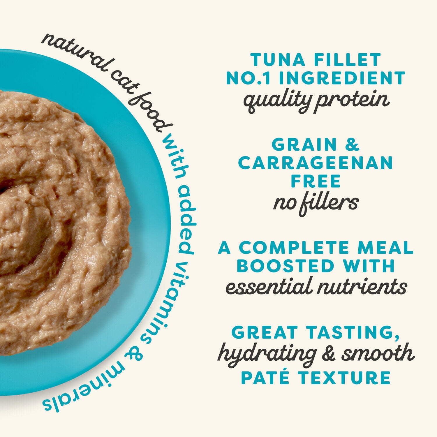 Applaws&trade; Vitality Natural Wet Cat Food With Added Vitamins & Minerals, Tuna Fillet P&acirc;t&eacute; Recipe In Broth, 2.47 Oz
