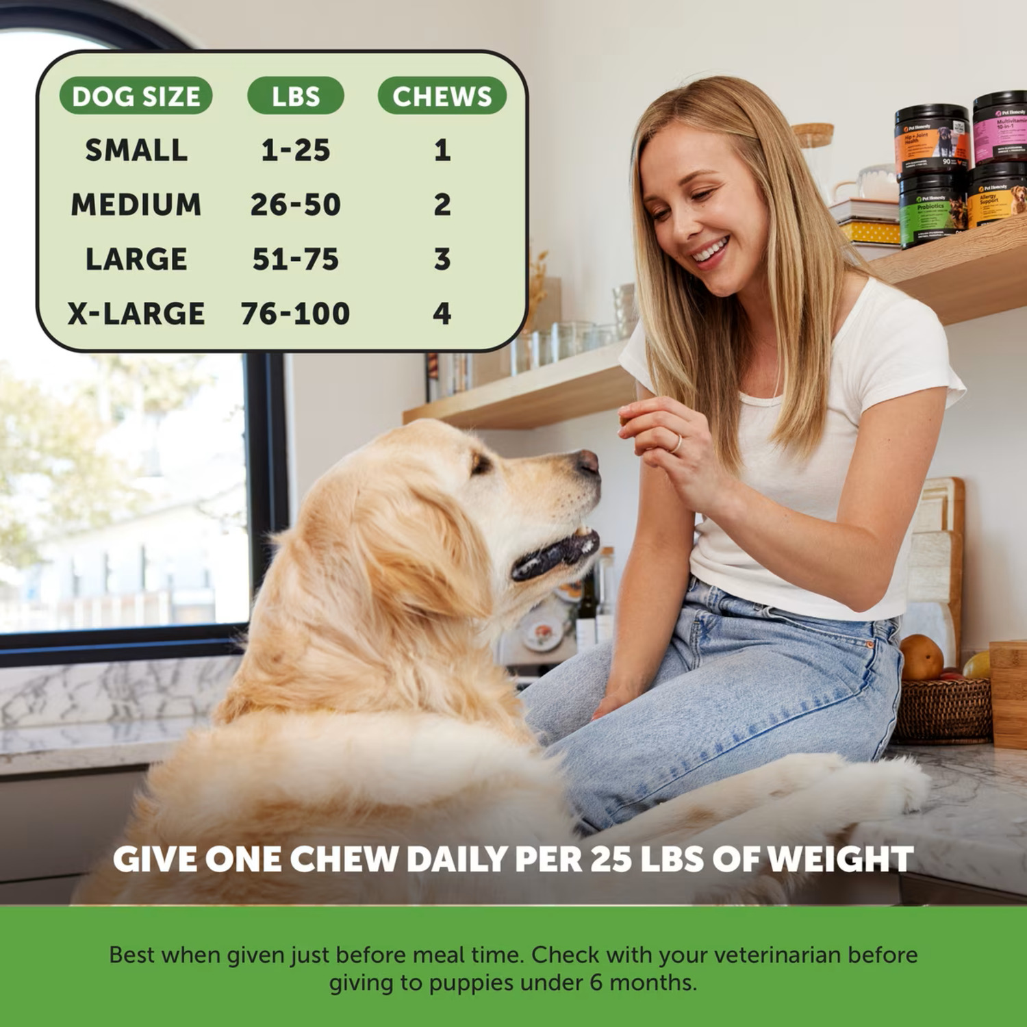 Pet Honesty Probiotics Gut & Immune Health Soft Chew Dog Digestive Health Supplement, Pumpkin Flavor, 90-Count