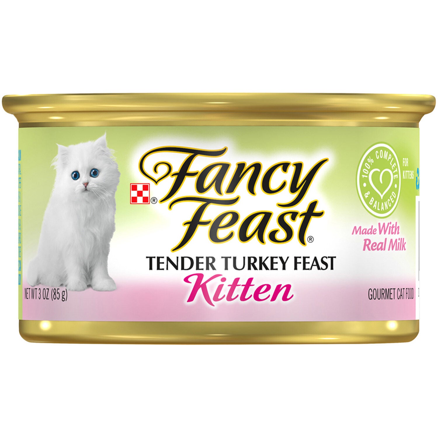 Purina Fancy Feast Kitten Tender Turkey Feast Wet Kitten Food Pate 