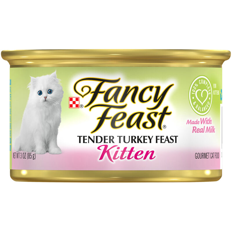 Purina Fancy Feast Kitten Tender Turkey Feast Wet Kitten Food Pate 