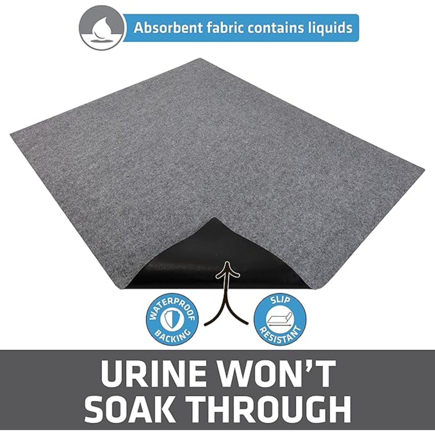 Drymate Original Xl Cat Litter Mat, Savannah Grey, 29" X 36"