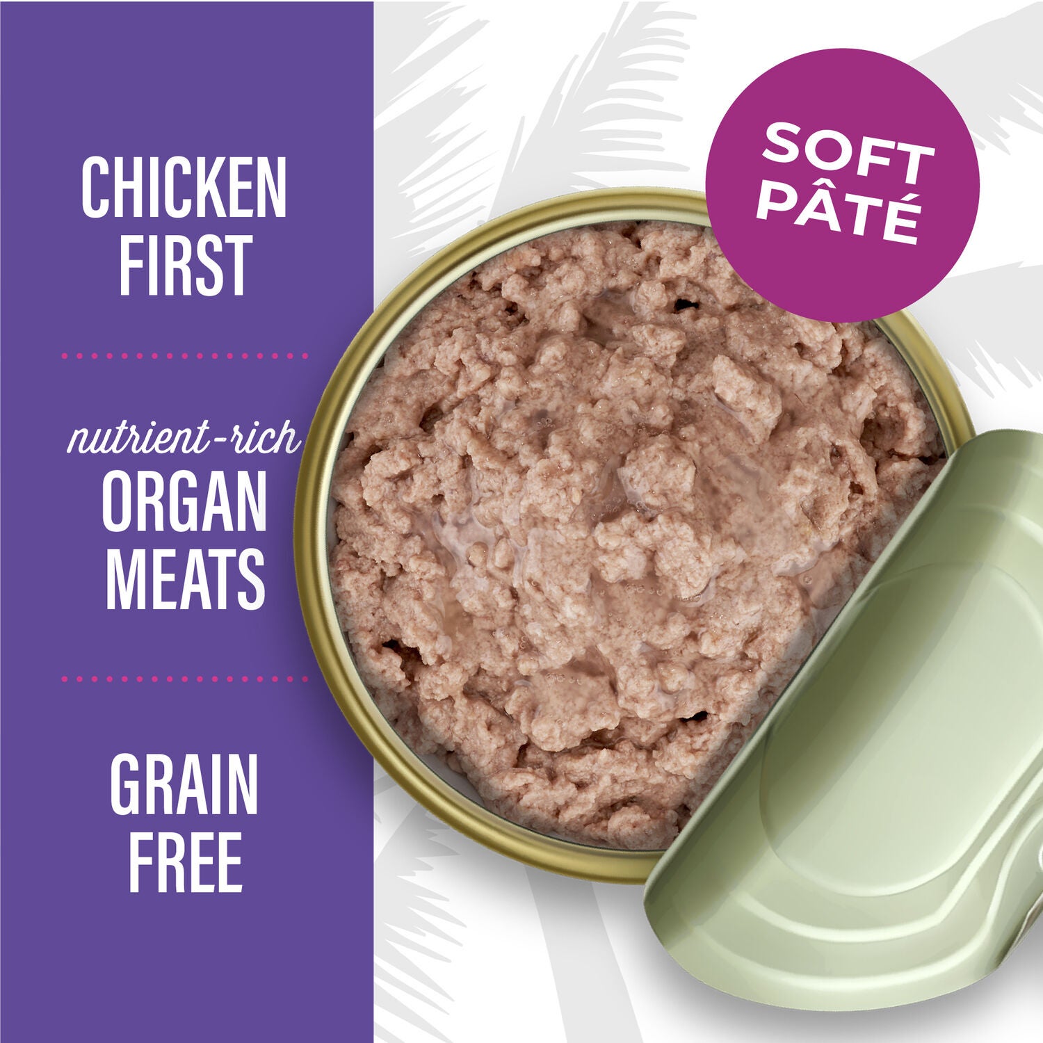 Tiki Cat After Dark Pate Wet Cat Food, Chicken & Quail Recipe, 3-Oz Can