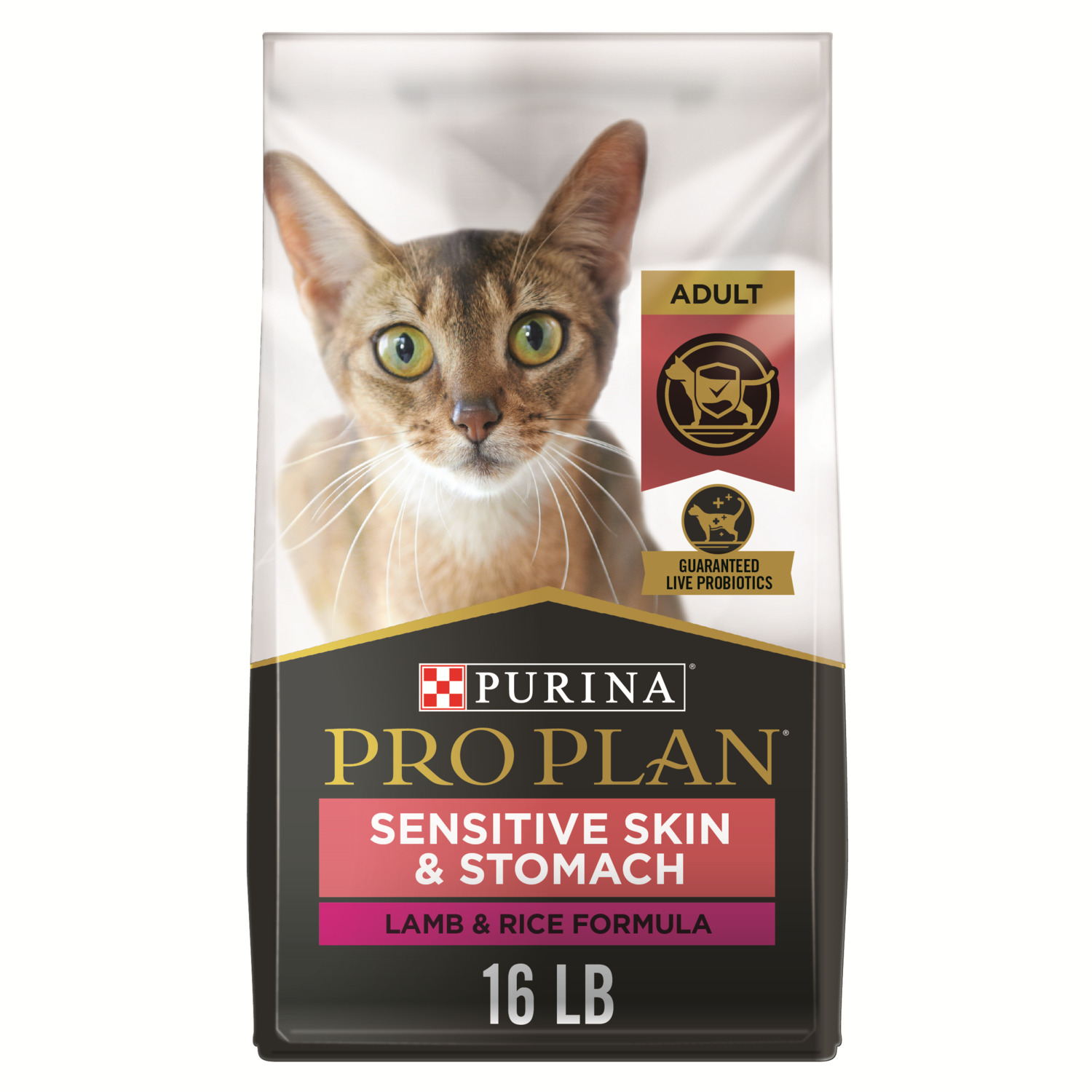 Purina Pro Plan Focus Adult Sensitive Skin & Stomach Lamb & Rice Formula Cat Food