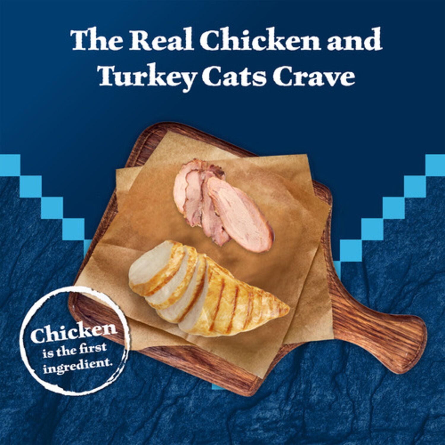 Blue Buffalo Wilderness Wild Delights Adult Wet Cat Food, Chicken & Turkey Meaty Morsels, 3-Oz