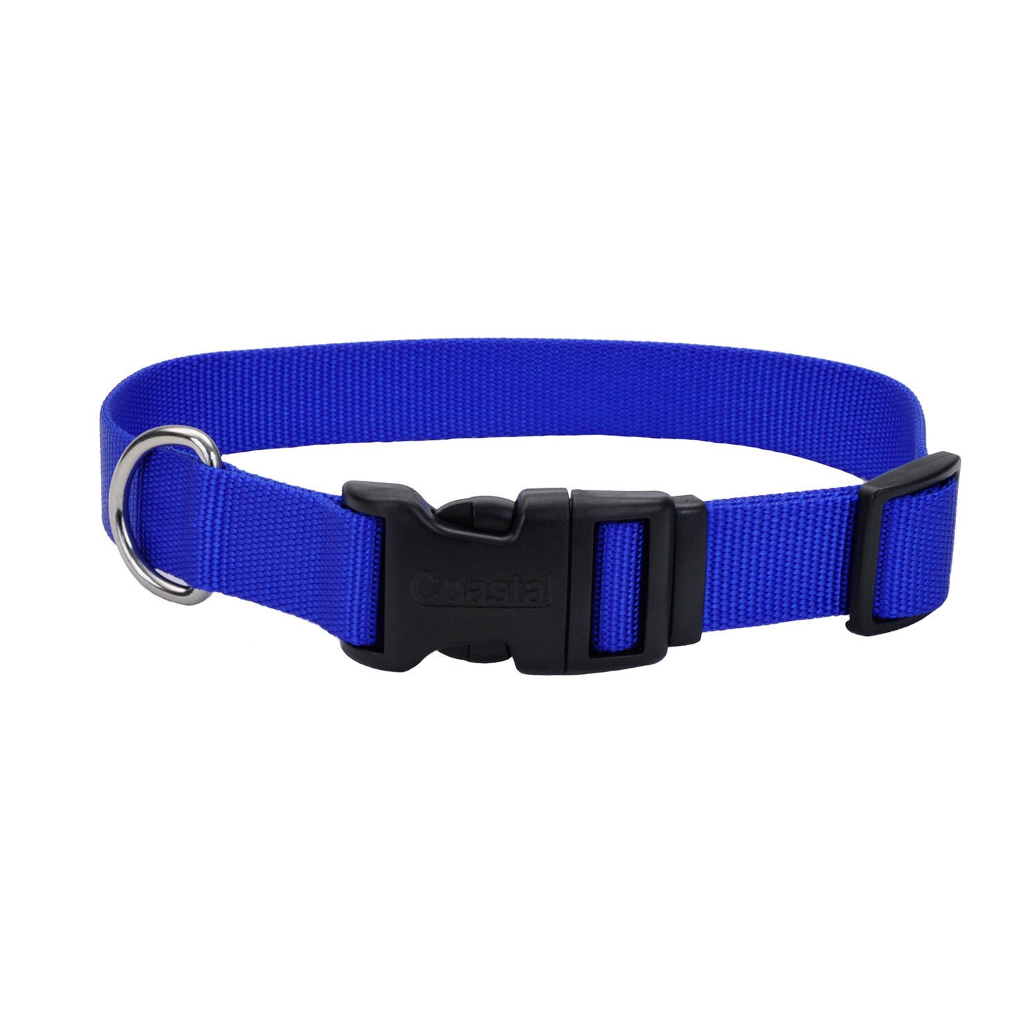Coastal Pet Products Adjustable Nylon Dog Collar With Plastic Buckle - Blue