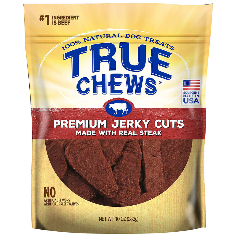 Premium Jerky Cuts With Real Steak Dog Treat image number 1
