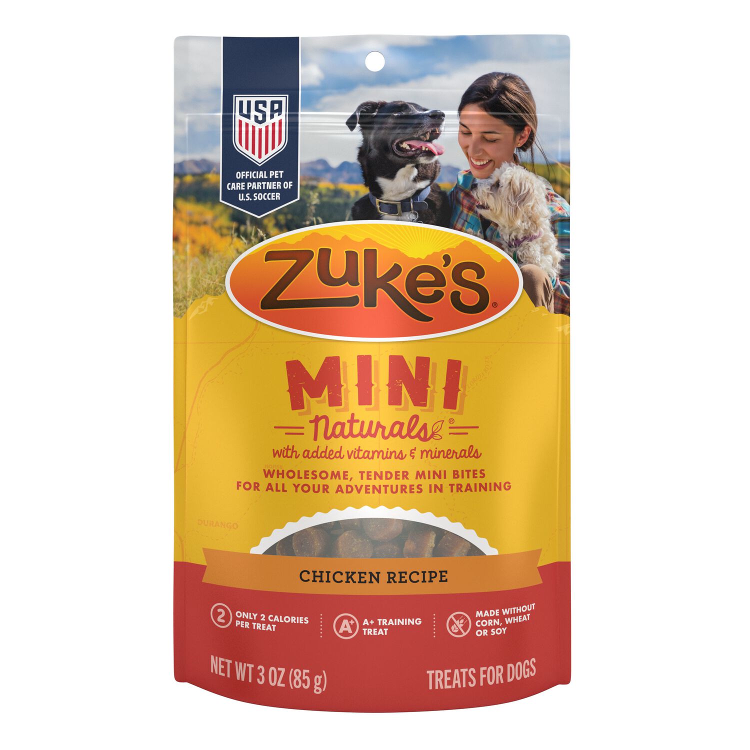 Zuke&rsquo;S Mini Naturals Chicken Recipe Soft & Chewy Dog Treats, 1-Lb Bag