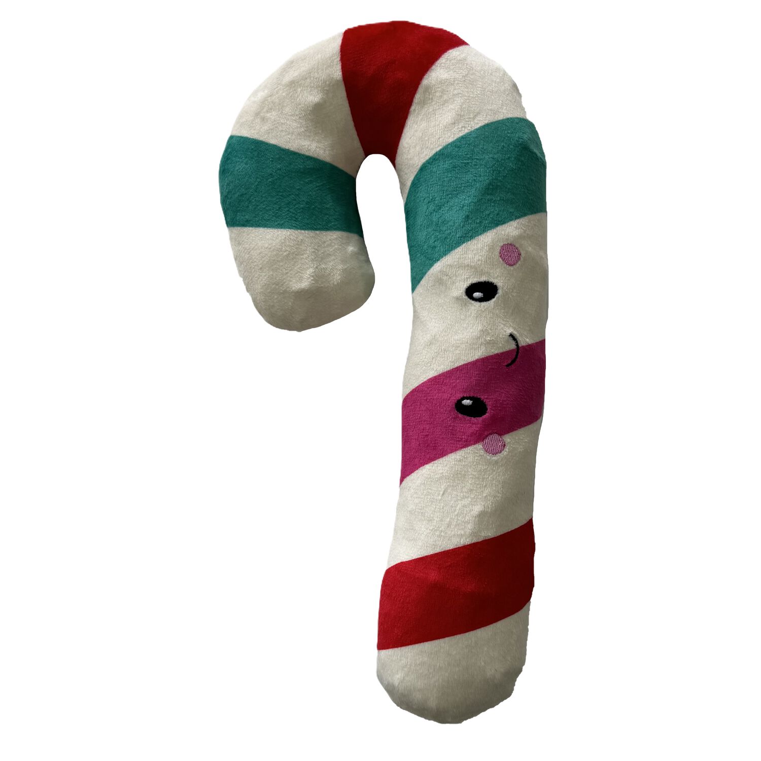 Aristopet Holiday Candy Cane Squeaky Plush Dog Toy