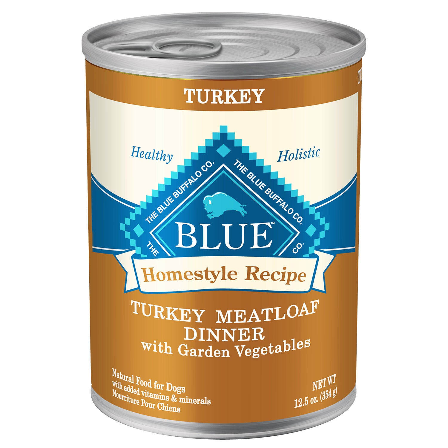 Blue Buffalo Homestyle Recipe Turkey Meatloaf Dinner With Garden Vegetables Adult Dog Food