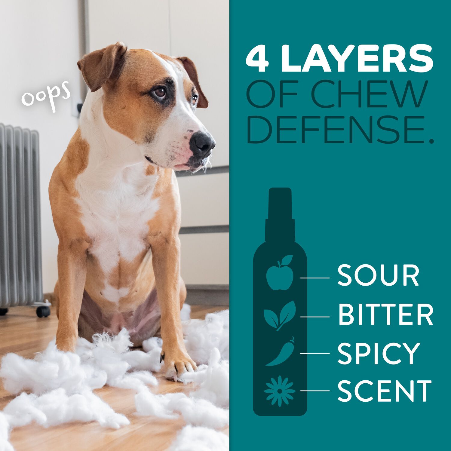 Tropiclean Chew Stop Behavior Aid Home Dog Training Spray, 8Oz