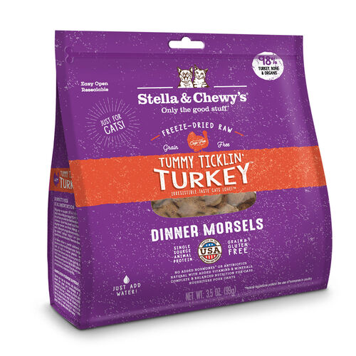 Freeze Dried Tummy Ticklin' Turkey Dinner For Cats