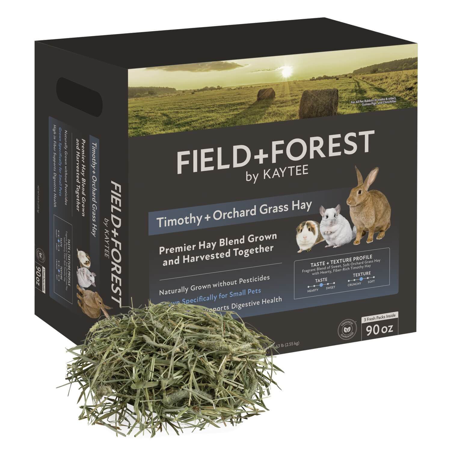 Field+Forest By Kaytee Timothy + Orchard Grass Hay 90oz Pet Supermarket
