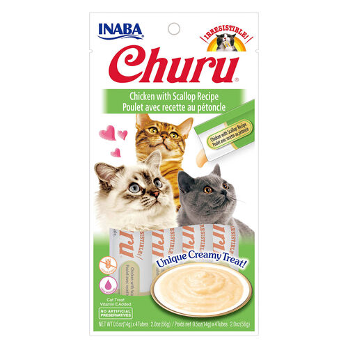 Churu Purees Chicken With Scallop Recipe Cat Treat