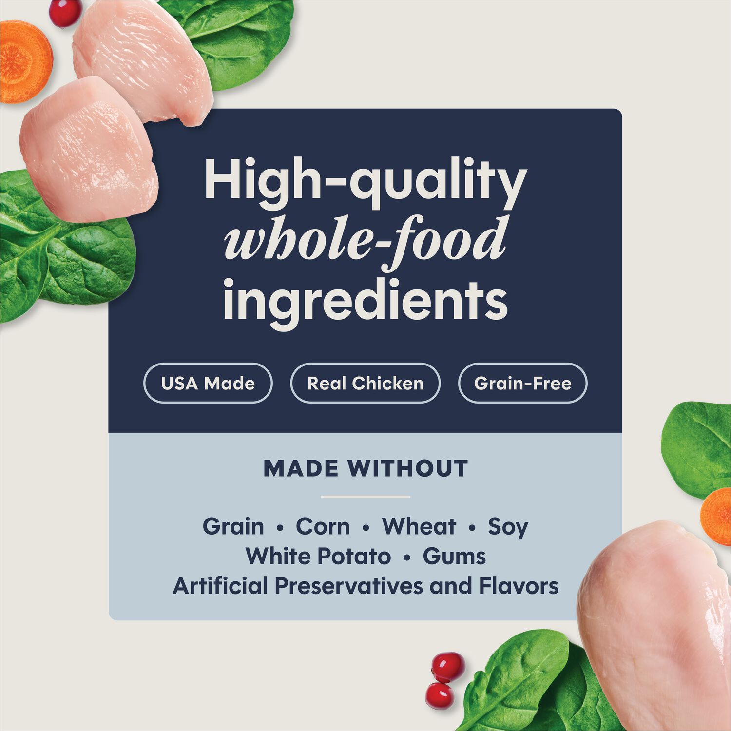 Instinct Pate Grain-Free Wet Cat Food, Real Chicken Entr&eacute;e, 2.64-Oz Split Cup Pack Of 12