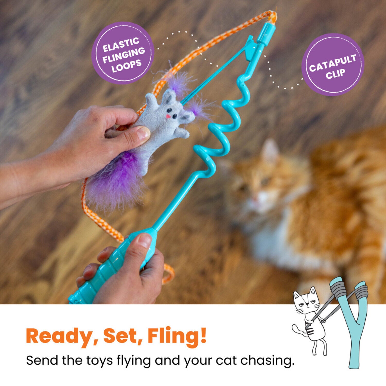 flying cat toys