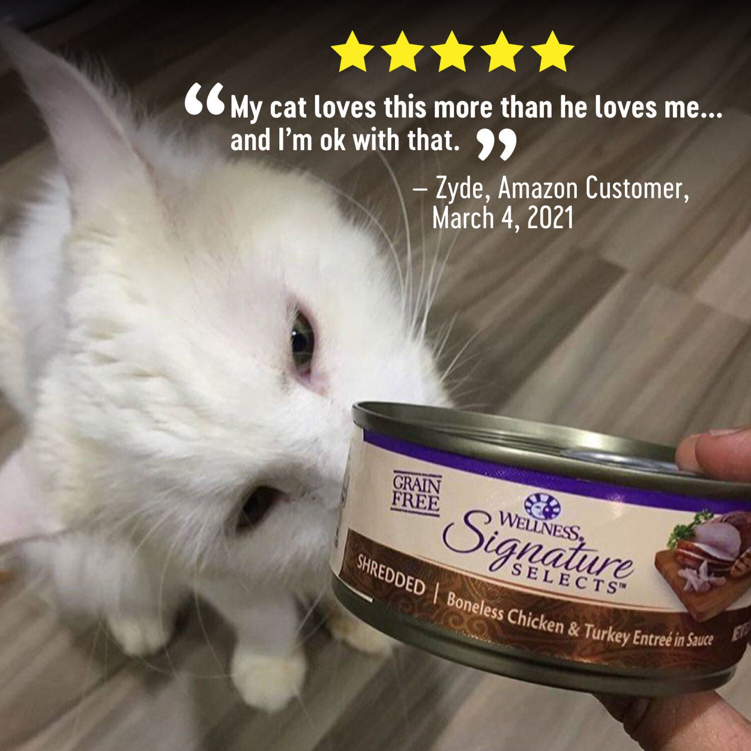 Wellness Core Signature Selects Shredded Adult Wet Cat Food Grain-Free Chicken & Beef Entree, Natural, Protein-Rich, 5.3 Ounce