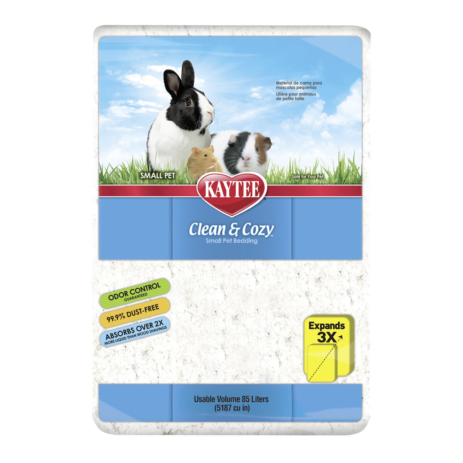 Kaytee Clean & Cozy White Small Animal Bedding, 85-Liters