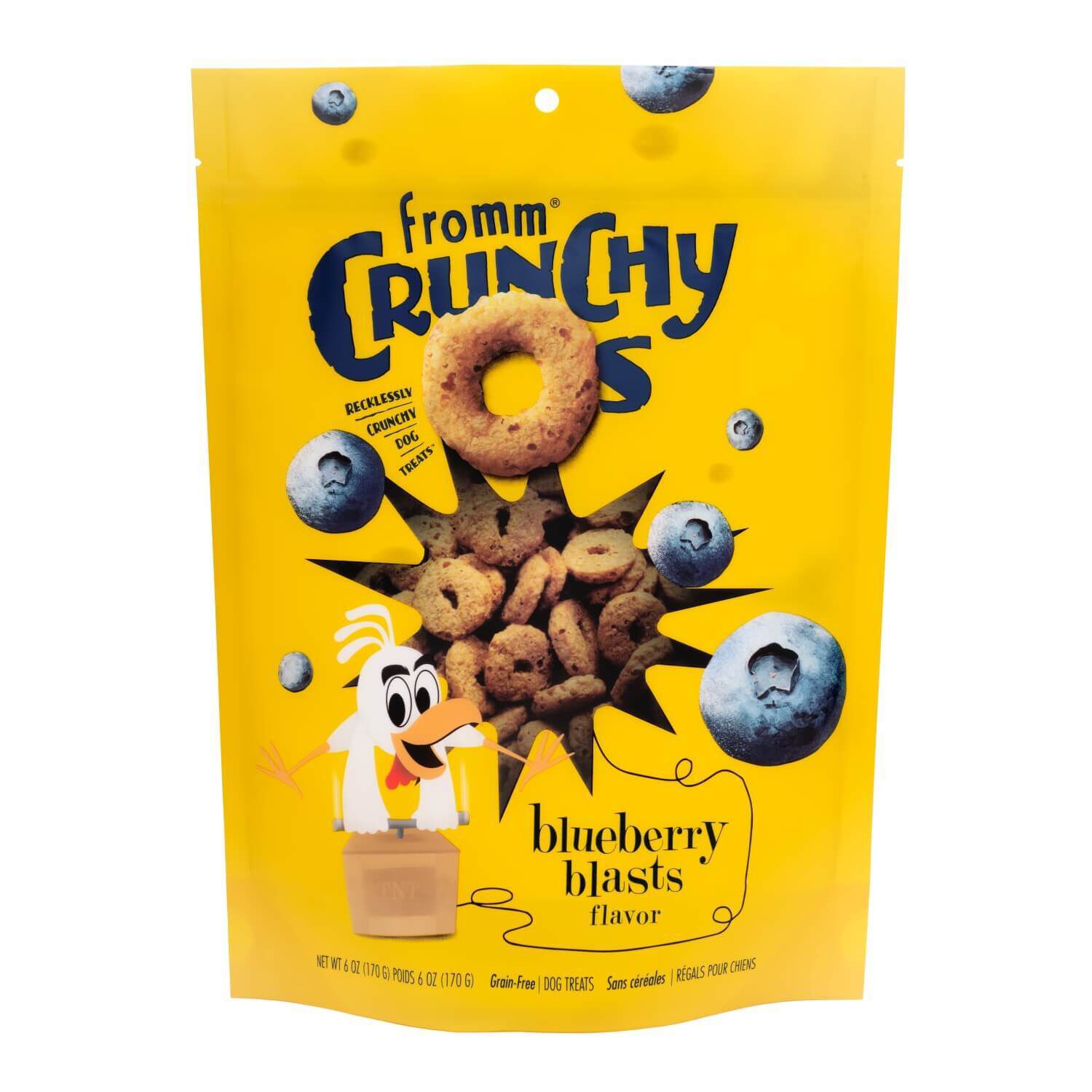 Fromm Crunchy Os Blueberry Blasts Flavor Treats For Dogs 6 Oz